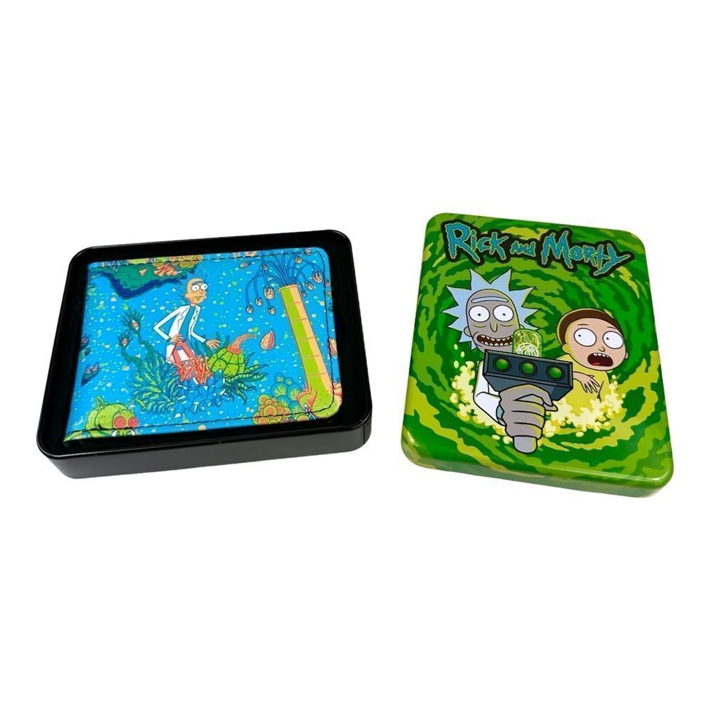 Buckle-Down Rick And Morty Botanical Garden Collage Wallet NWT